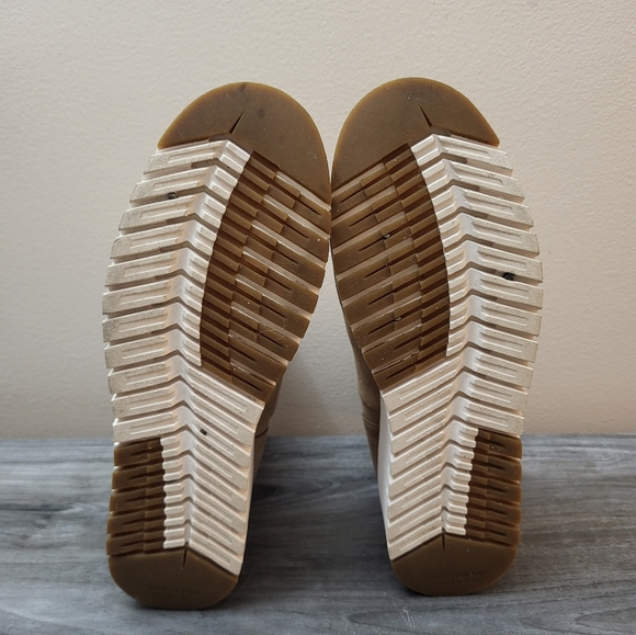 Cole Haan Zerogrand City 50mm Suede Wedge Ankle Boots Latte Size 8.5B - Picture 7 of 10